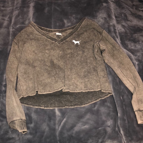 PINK Victoria's Secret Tops - Pink VS cropped long sleeve
